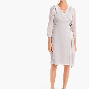 Wrap dress in drapes velvet